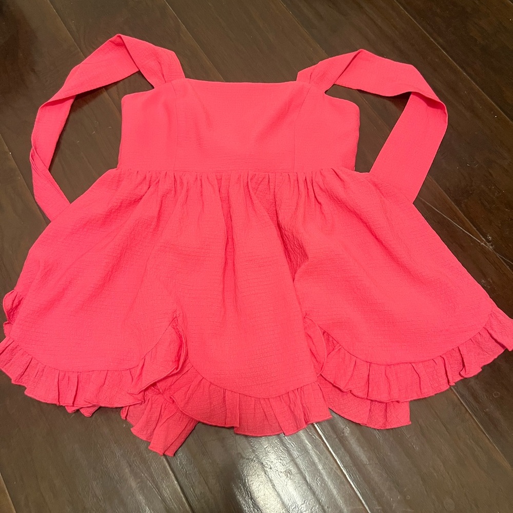 Chic Pink Ruffle Shirt